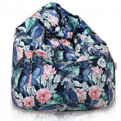 Watercolor Painted Birds bean bag