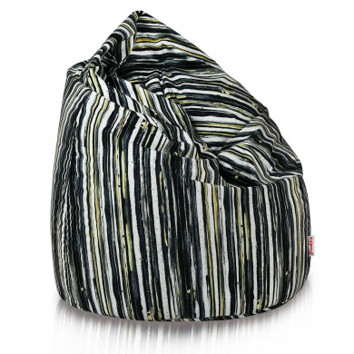 Painted Stripes Paint on Canvas bean bag