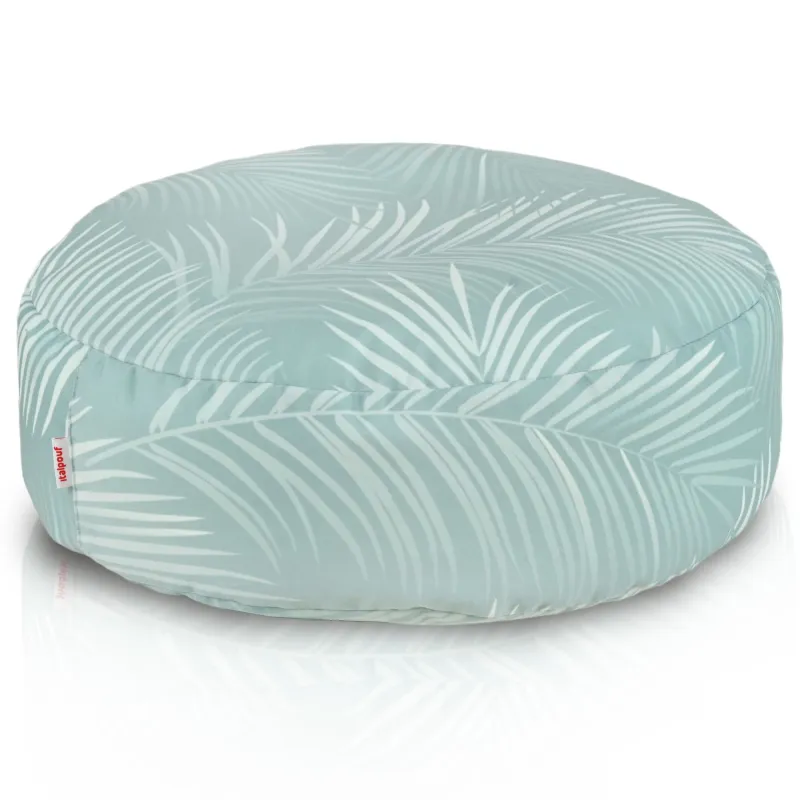 Round Footstool Pouffe - Premium Printed Fabric – view 13