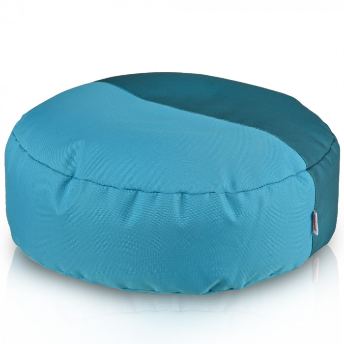 Blue footstool outdoor