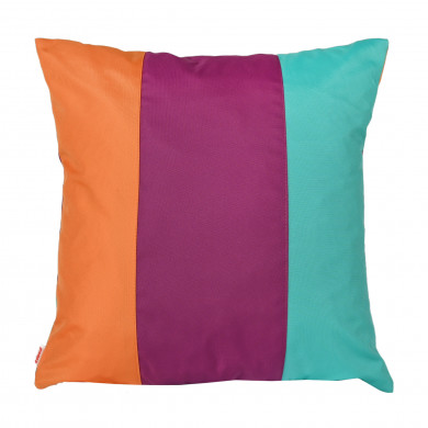 Neon Vibe cushion – colorful outdoor patchwork
