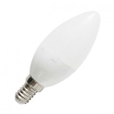 E14 LED bulb, 7W, warm light, 3000K, C37 candle