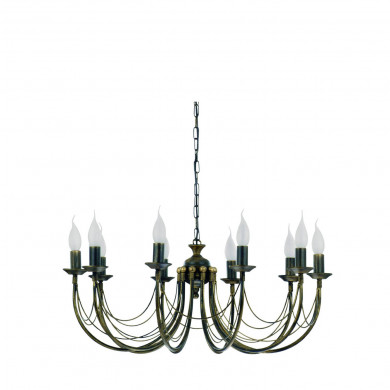 Wide classic ARES X chandelier, large pendant 206