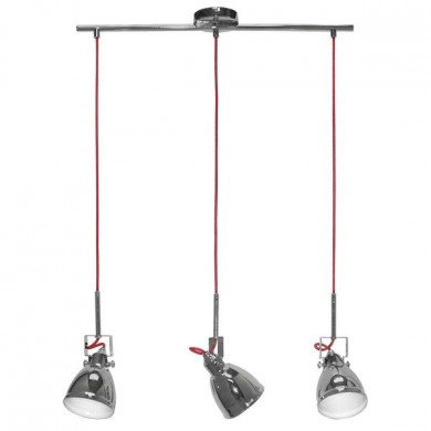 AXE III chrome island lamp, red 5445
