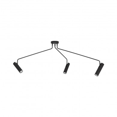 EYE SUPER BLACK III ceiling lamp 3x black 6504