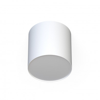 POINT PLEXI WHITE M ceiling lamp/spotlight, diameter 13 cm 6525