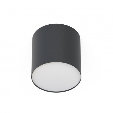 POINT PLEXI BLACK ceiling lamp/spotlight, diameter 13 cm, 6526