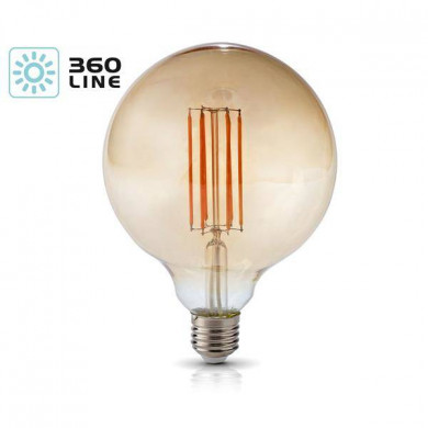 FILAMENT LED E27 7W warm 2700K GLOBE G125 bulb