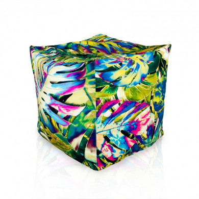 Pouf square tropic