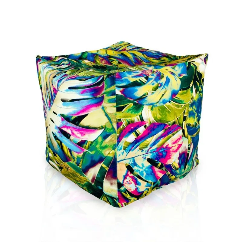 Square Cube Ottoman - Premium Printed Fabric – view 11