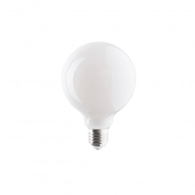 E27 8W warm 3000K Glass Ball Bulb LED bulb without collar G95 milky 9177