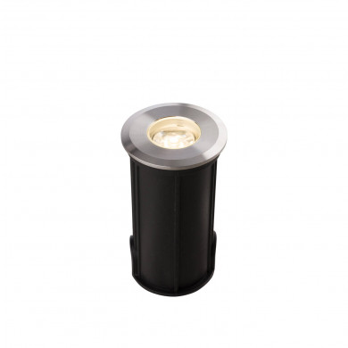 PICCO LED S silver drive-over luminaire, diameter 4cm 9106