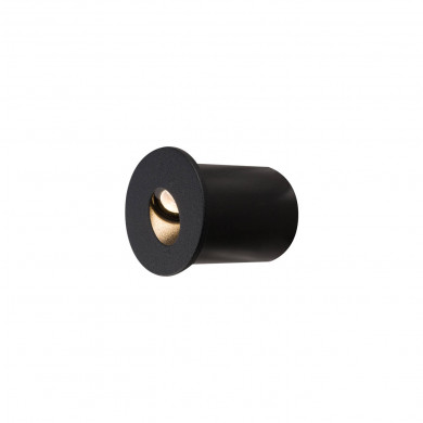 OIA LED black recessed wall light fitting, diameter 4.8cm 9102