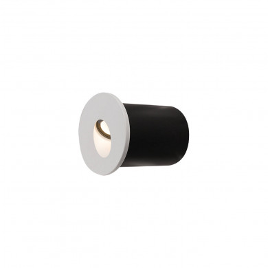 OIA LED wall light recessed fitting, white, diameter 4.8 cm 9103