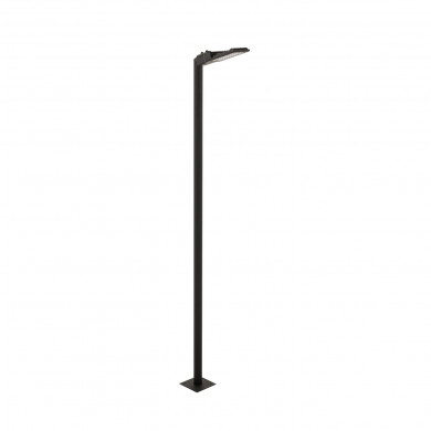 PATHWAY LED garden post light, 36W, black, 285 cm 9125