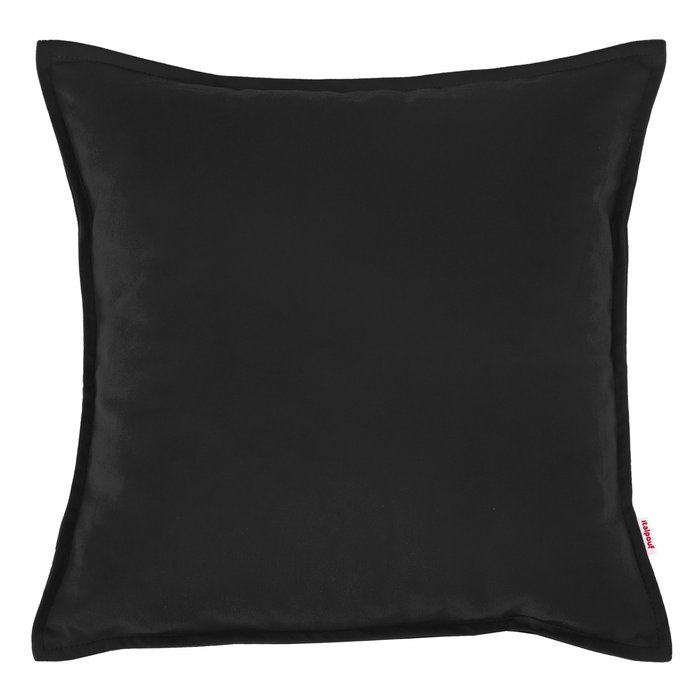Black cushion square velvet