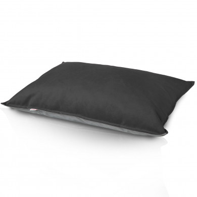 Dark grey dog cushions velvet