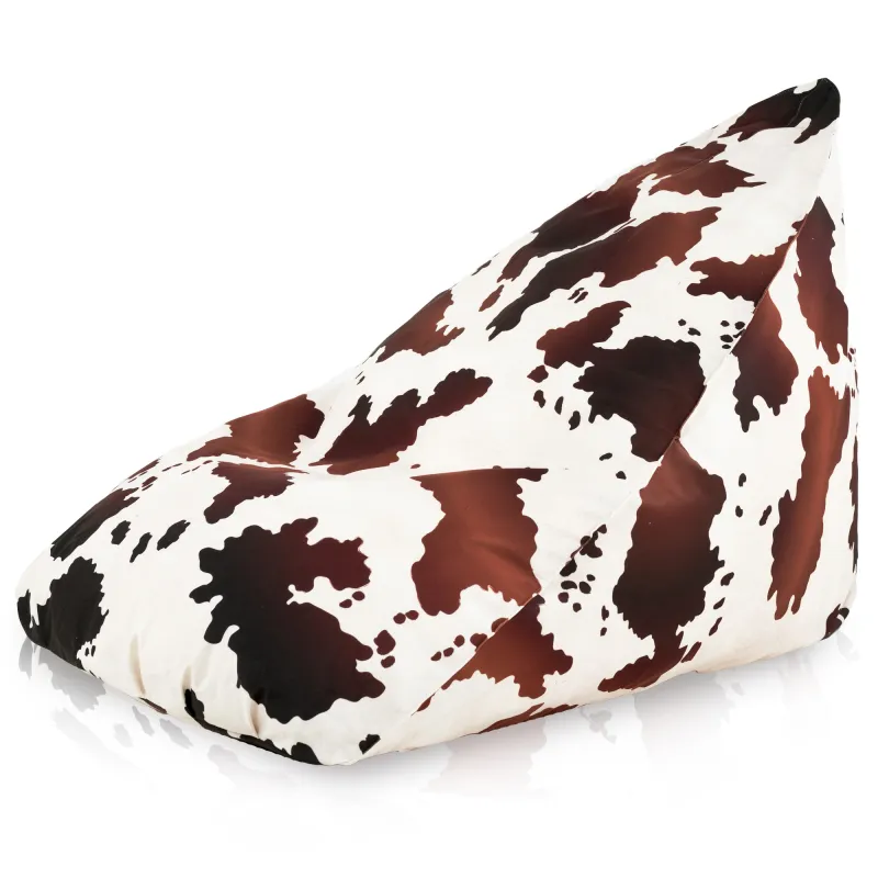 Comfortable macchiato bean bag for relaxing in the garden or living room