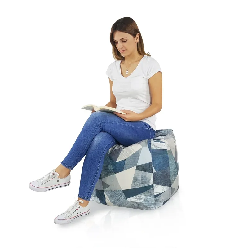 Square Cube Ottoman - Premium Printed Fabric – view 6