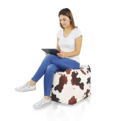 Square Cube Ottoman - Premium Printed Fabric – view 27