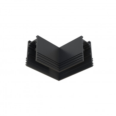RECESSED TRACK LVM horizontal corner connector | black 10158