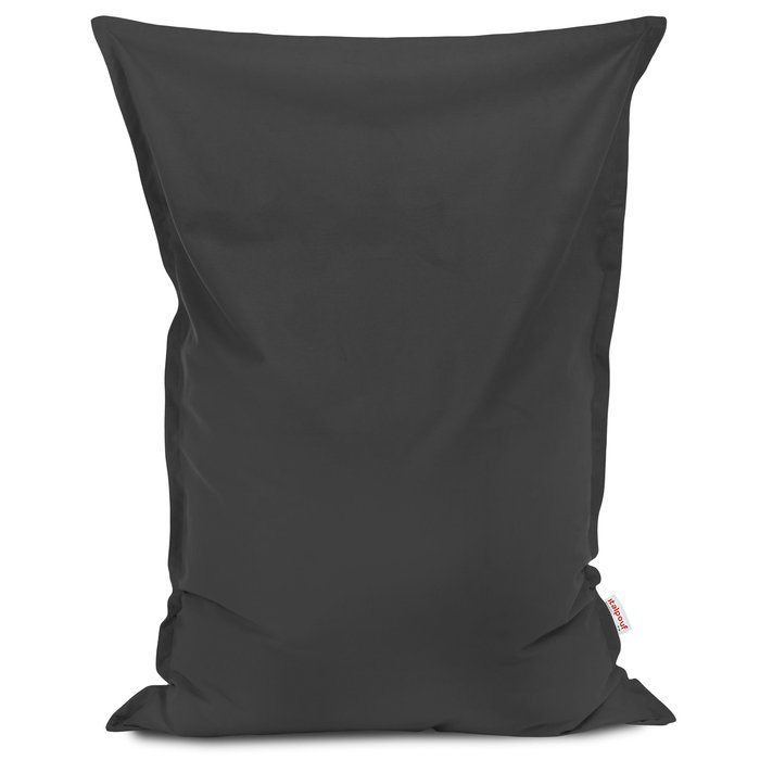Dark grey bean bag pillow children velvet