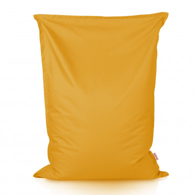 Yellow bean bag giant pillow outdoor