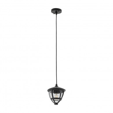 AMELIA pendant lamp width 17.5cm E27 IP44 | black 10496