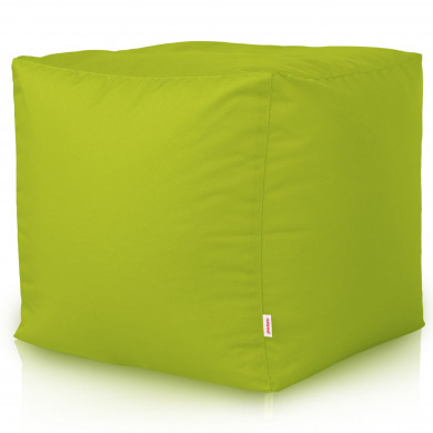 Lime pouf square outdoor