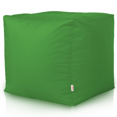 Green pouf square outdoor