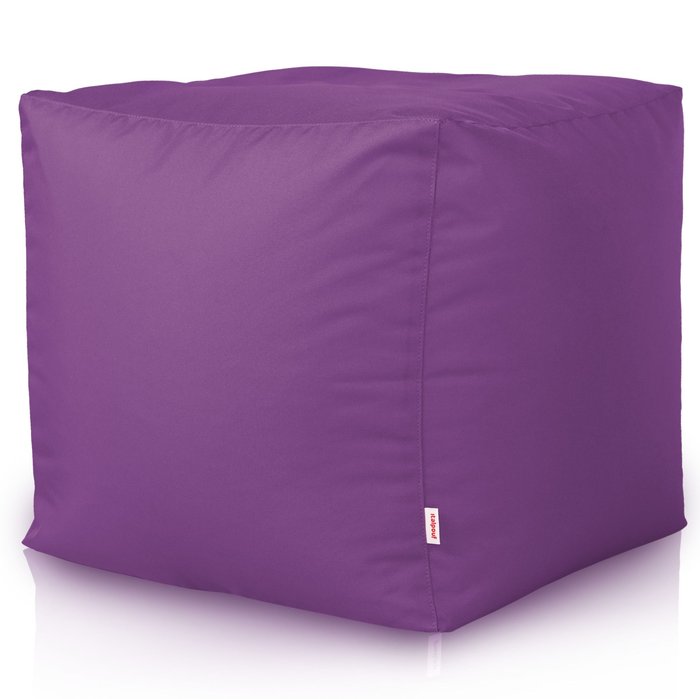Purple pouf square outdoor