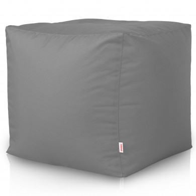 Gray pouf square outdoor