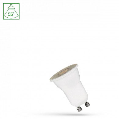 LED MR11 GU10 230V 4W SMD 55st WW with lens SPECTRUM