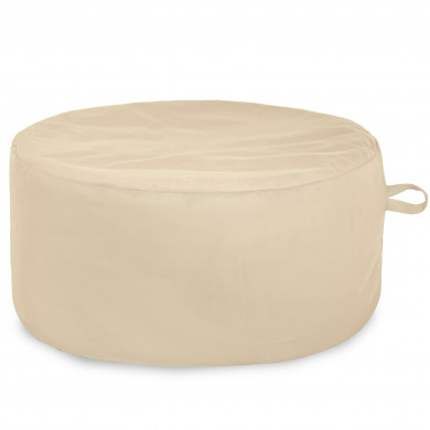 Pearl pouf round velvet