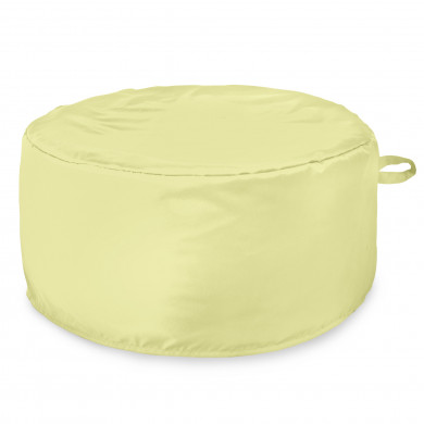 Creamy pouf round outdoor
