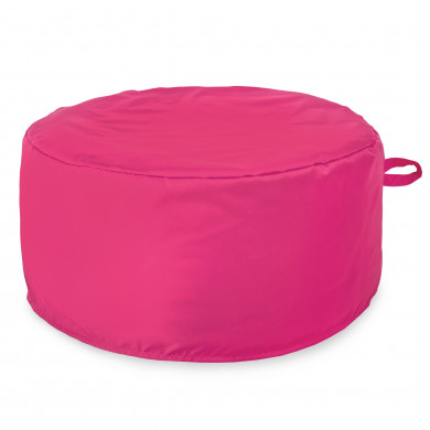 Pink pouf round outdoor