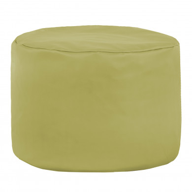 Olive pouf roller pu leather