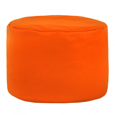 Orange pouf roller pu leather