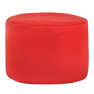 Red pouf roller pu leather