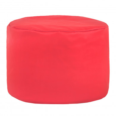 Pink pouf roller pu leather