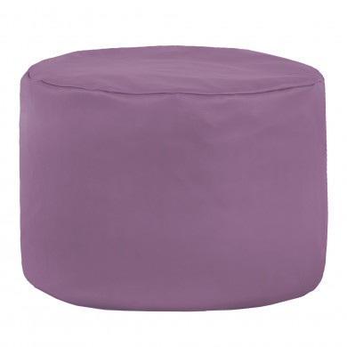 Purple pouf roller pu leather