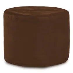 Round Cylinder Pouffe - Soft Velvet