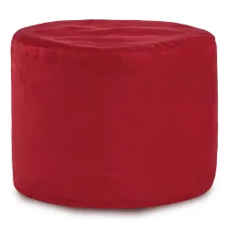 Round Cylinder Pouffe - Soft Velvet