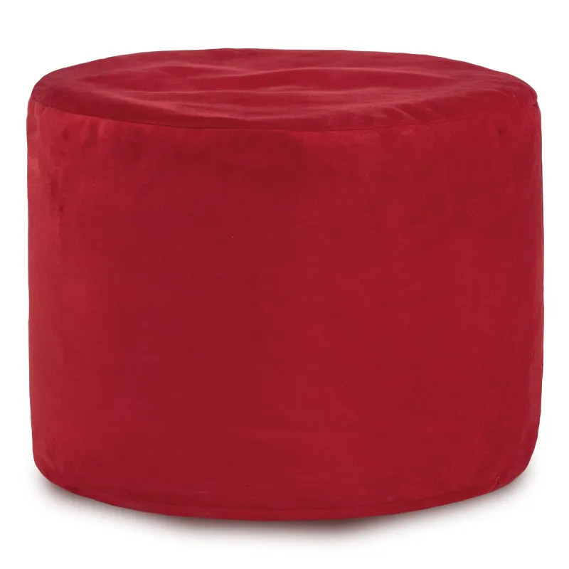 Round Cylinder Pouffe - Soft Velvet – view 3