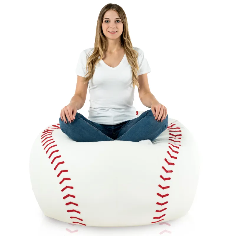 Baseball bean bag for kids' playroom or sports-themed decor