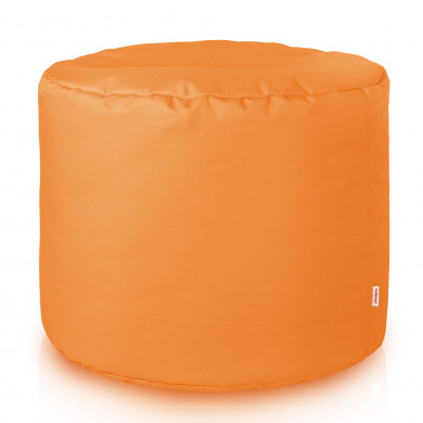 Orange pouf roller outdoor