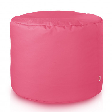 Pink pouf roller outdoor