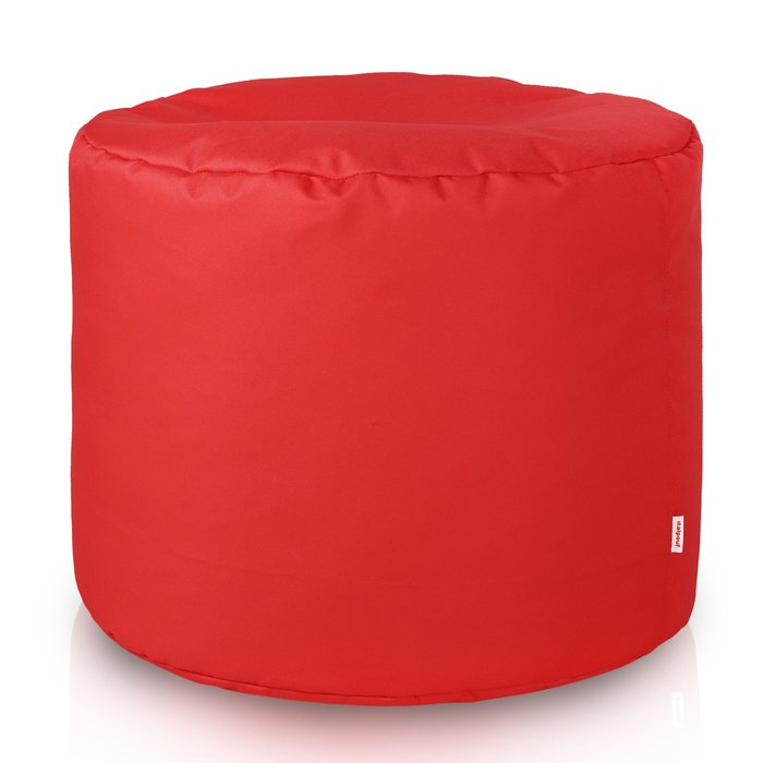 Red pouf roller outdoor