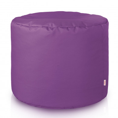 Purple pouf roller outdoor