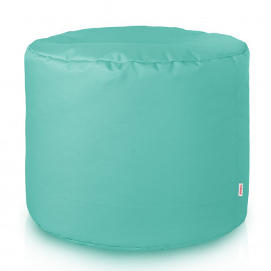 Turquoise pouf roller outdoor